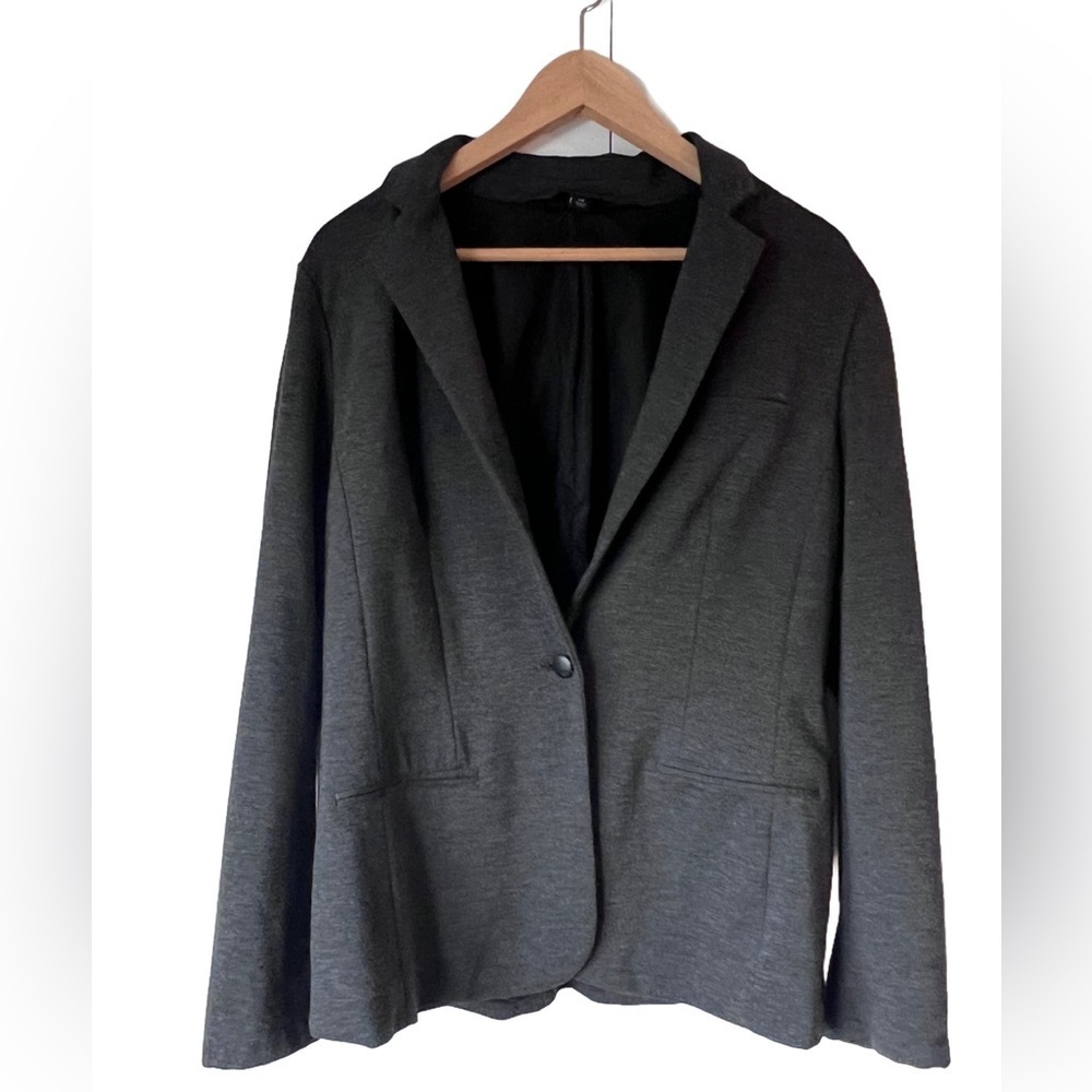 Mossimo Blazer - Women’s L Dark Grey Stretch; Work or Casual